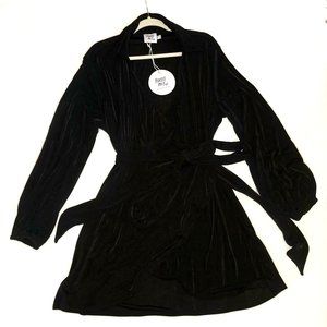 Princess Polly Black Dress Size 16 (NEW)